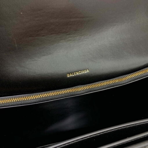 Replica Balenciaga 716332210 Crush Large Chain Bag in Black crushed calfskin aged Gold 8