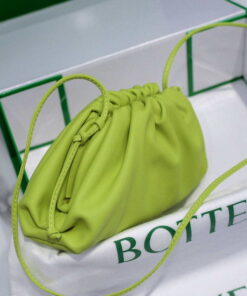 Replica Bottega Veneta 585852 BV Mini Pouch Lemon Green Bag 2