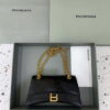 Replica Balenciaga 716351210I Crush Small Chain Bag Quilted in White metallized crushed calfskin Silver 9