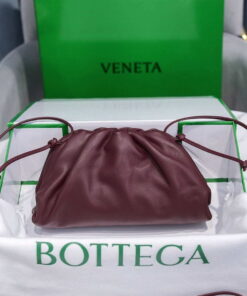 Replica Bottega Veneta 585852 BV Mini Pouch Wine Red Bag