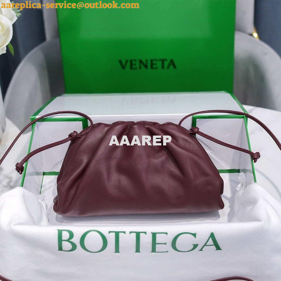 Replica Bottega Veneta 585852 BV Mini Pouch Wine Red Bag for Sale 