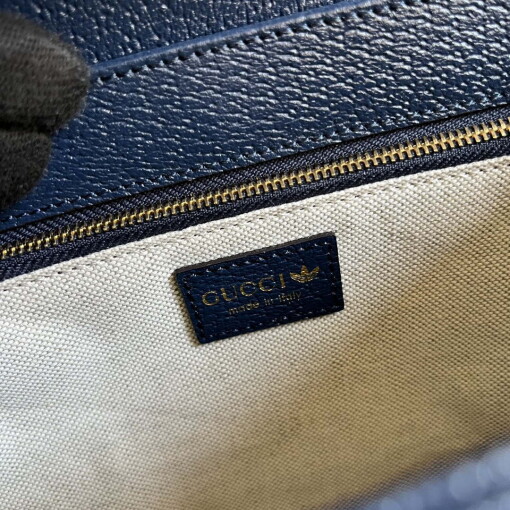 Replica Gucci 602204 Adidas X Gucci Gucci Horsebit 1955 Small Bag Navy& White 8