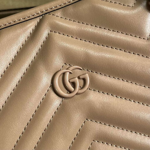 Replica Gucci 739684 GG Marmont Large Tote Bag Rose beige 4