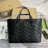 Replica Gucci 739684 GG Marmont Large Tote Bag Black