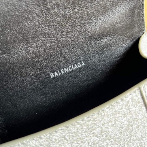 Replica Balenciaga 592833 Flash drilling Hourglass XS Handbag Box Gray 8