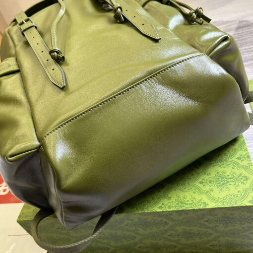 Replica Gucci 725657 Backpack With Tonal Double G Forest green 6