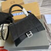 Replica Balenciaga 592833 Flash drilling Hourglass XS Handbag Box Black 10