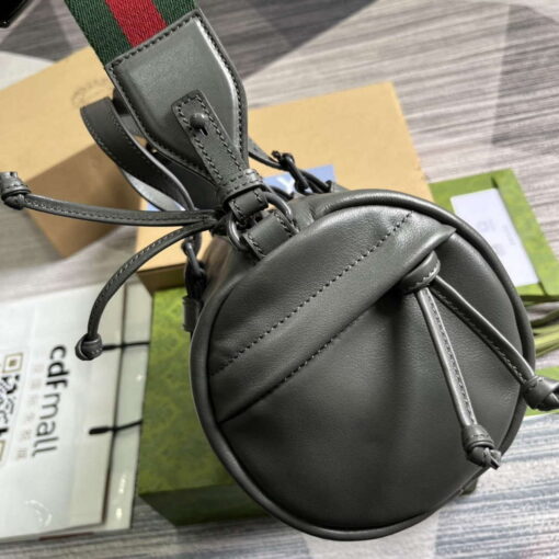 Replica Gucci 725701 Small duffle bag with tonal Double G Gray 2