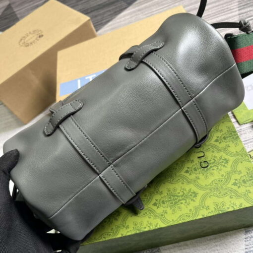 Replica Gucci 725701 Small duffle bag with tonal Double G Gray 6