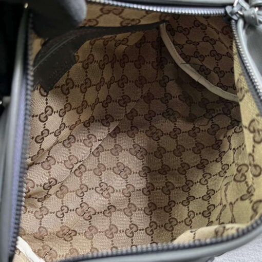 Replica Gucci 725701 Small duffle bag with tonal Double G Gray 8