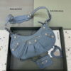 Replica Balenciaga 67130723 Le Cagole Small Shoulder Bag Crocodile Embossed In Gray 9