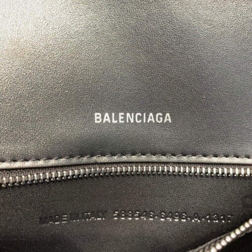 Replica Balenciaga 593546 Hourglass Small Top Handle Bag Black 8