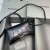 Replica Balenciaga 592833 Hourglass XS Top Handle Leather Bag Gray 9