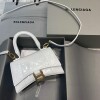 Replica Balenciaga 592833 Hourglass XS Top Handle Leather Bag Apricot 9