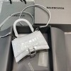 Replica Balenciaga 592833 Hourglass XS Top Handle Bag Silver 10