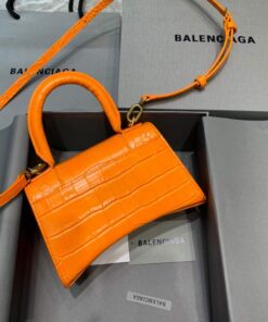 Replica Balenciaga 592833 Hourglass XS Top Handle Bag Orange 2