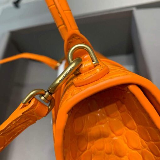 Replica Balenciaga 592833 Hourglass XS Top Handle Bag Orange 6