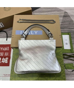 Replica Gucci 751518 Gucci Blondie Small Tote Bag Silver