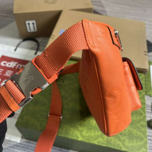 Replica Gucci 645093 Jumbo GG Belt Bag Orange 2