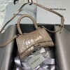 Replica Balenciaga 592833 Hourglass XS Top Handle Bag Kakhi