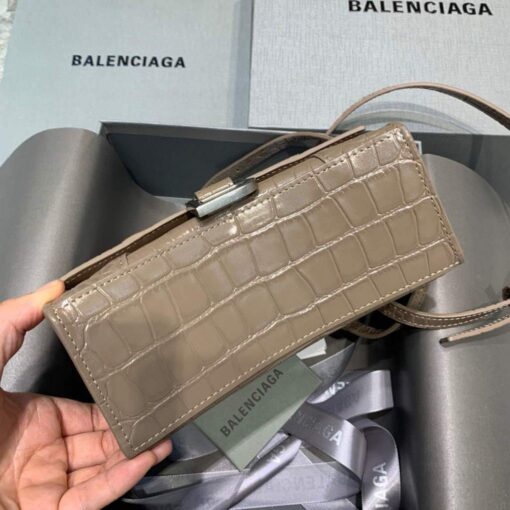 Replica Balenciaga 592833 Hourglass XS Top Handle Bag Kakhi 4