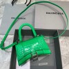 Replica Balenciaga 592833 Hourglass XS Top Handle Bag Green