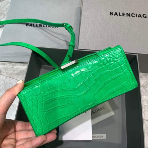 Replica Balenciaga 592833 Hourglass XS Top Handle Bag Green 4