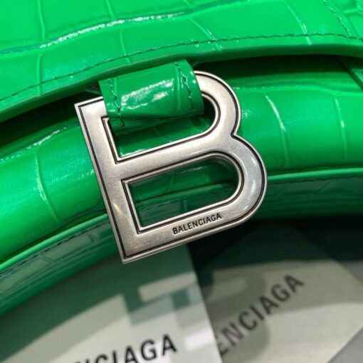 Replica Balenciaga 592833 Hourglass XS Top Handle Bag Green 5