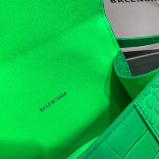 Replica Balenciaga 592833 Hourglass XS Top Handle Bag Green 8