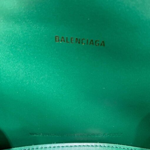 Replica Balenciaga 592833 Hourglass XS Top Handle Bag Dark Green 8