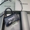 Replica Balenciaga 592833 Hourglass XS Top Handle Bag Blue 9