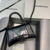 Replica Balenciaga 592833 Hourglass XS Top Handle Bag Black