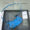 Replica Balenciaga 6940271VG9 Le Cagole Mini Multipouch in Blue Crocodile