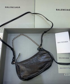 Replica Balenciaga 6940271VG9 Le Cagole Mini Multipouch in black Arena lambskin 2