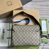 Replica Gucci 760123 GG Messenger Bag Bronw