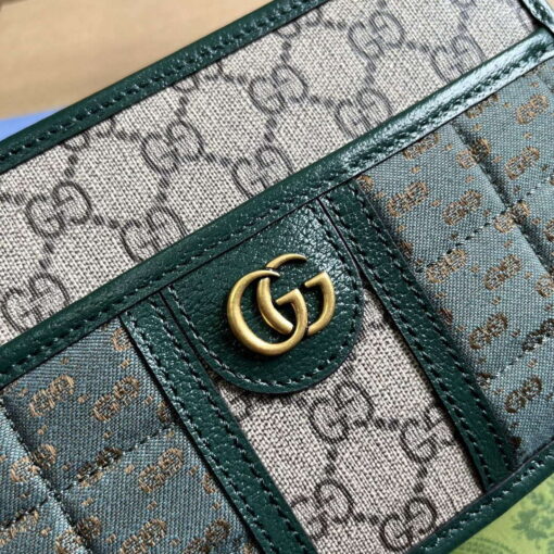 Replica Gucci 751914 Mini GG Canvas Mini Shoulder Bag Green 4