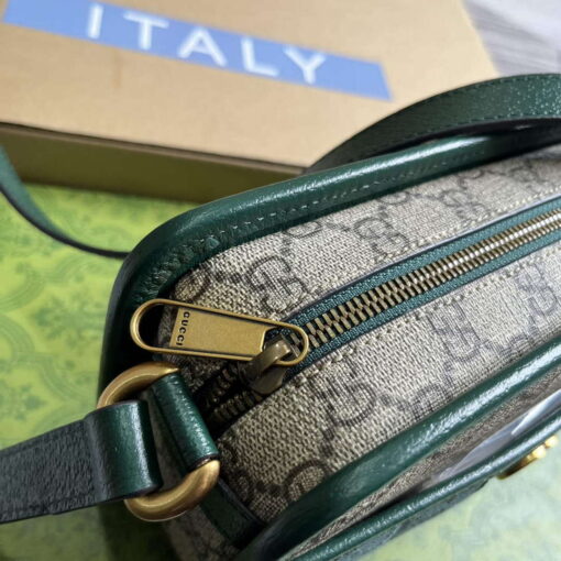 Replica Gucci 751914 Mini GG Canvas Mini Shoulder Bag Green 5