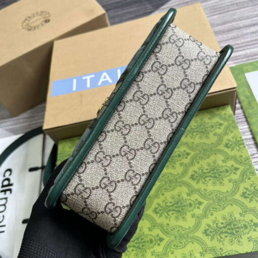 Replica Gucci 751914 Mini GG Canvas Mini Shoulder Bag Green 6