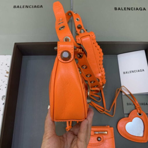 Replica Balenciaga 700940210 Women's Neo Cagole XS Handbag in Orange Arena lambskin 3