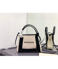 Replica Balenciaga 390346 Women's Navy Xs Tote Bag Apricot black