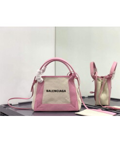 Replica Balenciaga 390346 Women's Navy Xs Tote Bag Pink