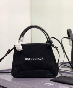 Replica Balenciaga 390346 Women's Navy Xs Tote Bag Black