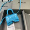 Replica Balenciaga 664676 Hourglass Mini Top Handle Crocodile Bag Green 9