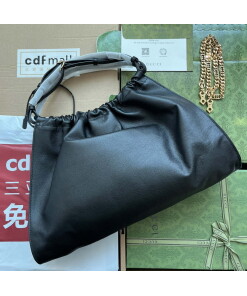 Replica Gucci Deco medium tote bag GG 746210 in Black leather