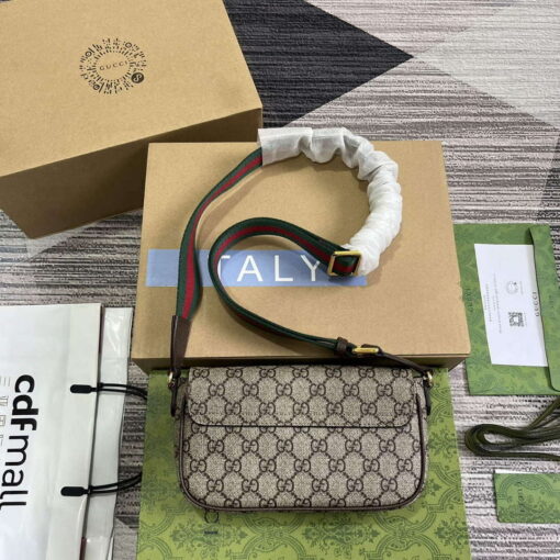 Replica Gucci 764961 Ophidia Mini Bag Brown