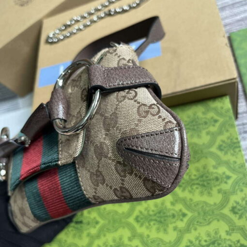 Replica Gucci 764339 Gucci Horsebit Chain Small Shoulder Bag Brown 6