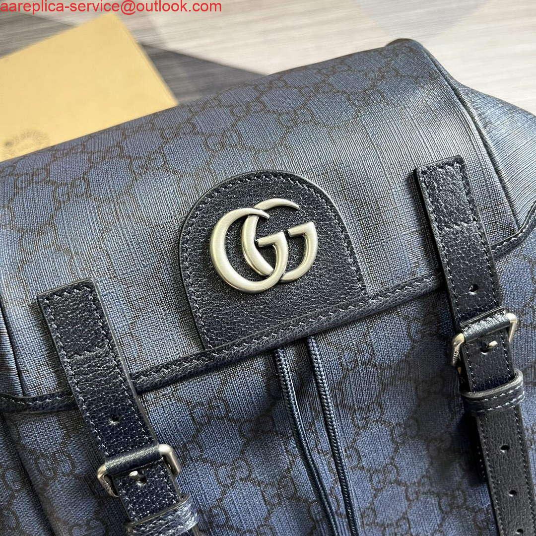 Replica Gucci 598140 Ophidia GG Medium Backpack Blue and black 4 Replica Gucci 598140 Ophidia GG Medium Backpack Blue and black 4