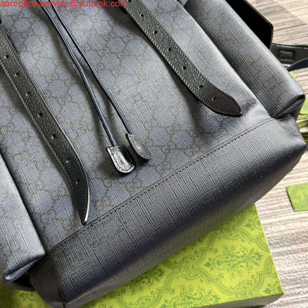 Replica Gucci 598140 Ophidia GG Medium Backpack Blue and black 5 Replica Gucci 598140 Ophidia GG Medium Backpack Blue and black 5
