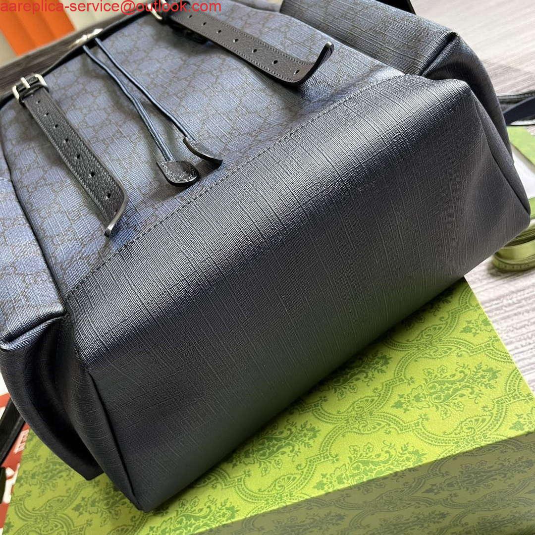 Replica Gucci 598140 Ophidia GG Medium Backpack Blue and black 6 Replica Gucci 598140 Ophidia GG Medium Backpack Blue and black 6