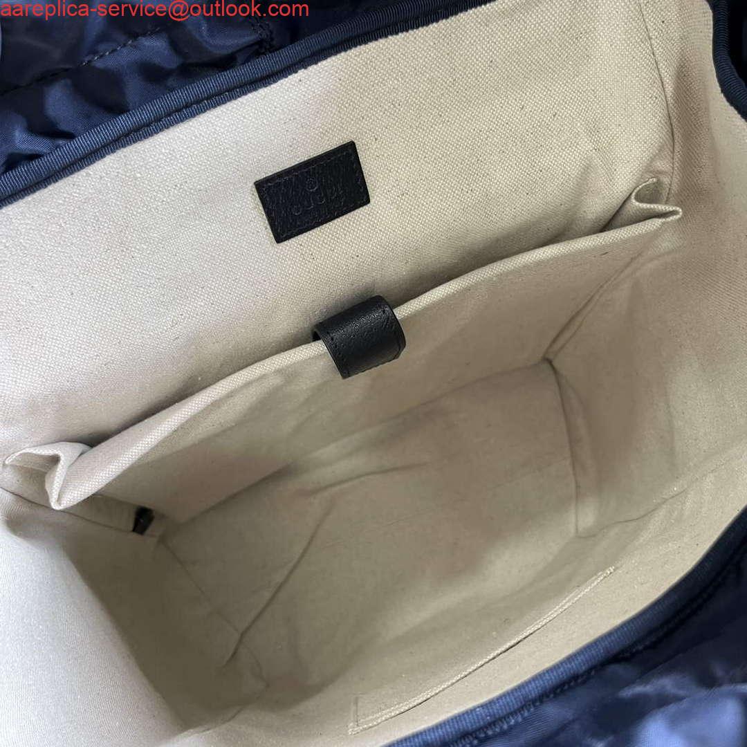 Replica Gucci 598140 Ophidia GG Medium Backpack Blue and black 8 Replica Gucci 598140 Ophidia GG Medium Backpack Blue and black 8